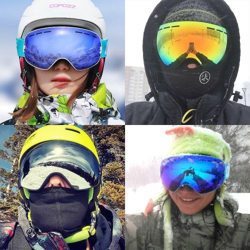  [아마존베스트]COPOZZ Ski Goggles, G1 OTG Snowboard Snow Goggles for Men Women Youth Anti-Fog UV Protection, Polarized Lens Available