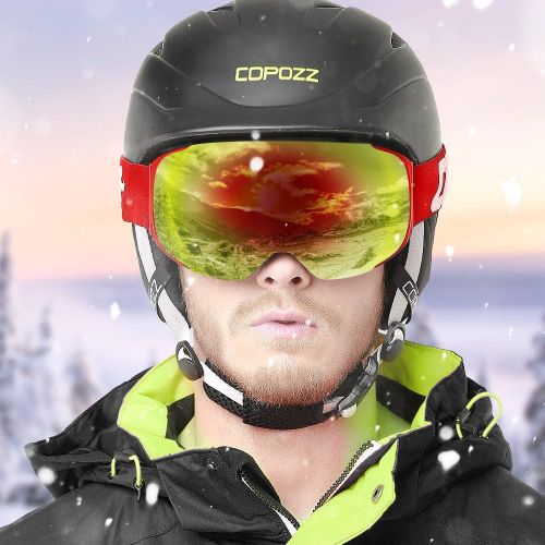  COPOZZ Ski Goggles, G2 Magnetic Snowboard/Polarized OTG UV400 Skiing Goggles