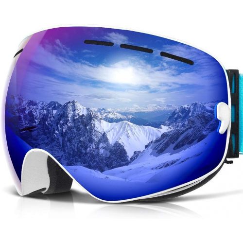  COPOZZ Ski Goggles, OTG Snowboard Goggles Anti Fog UV Protection Lens, Polarized for Options