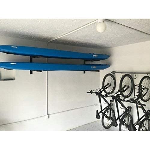  Cor Surf | 2 Boards Double SUP | Surfboard | Paddle Board Wall Rack | Heavy Duty Wall Mount