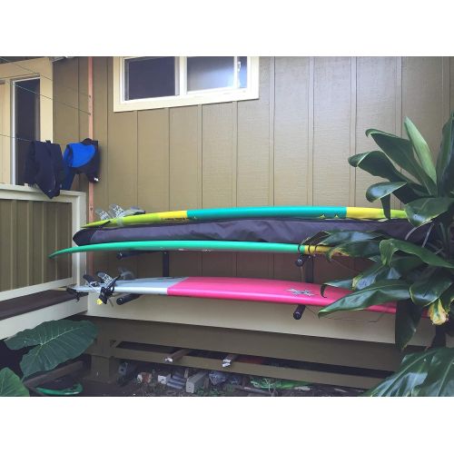  Cor Surf | 2 Boards Double SUP | Surfboard | Paddle Board Wall Rack | Heavy Duty Wall Mount