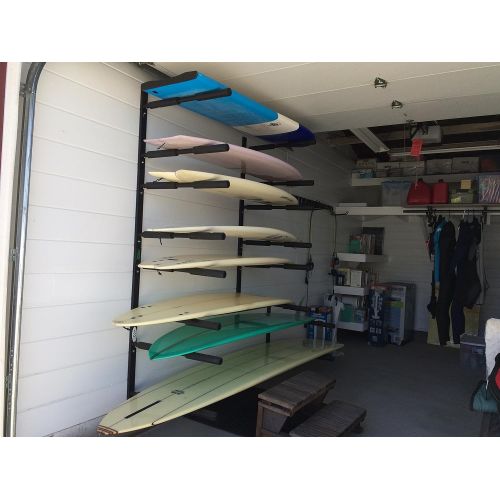  Cor Surf | 2 Boards Double SUP | Surfboard | Paddle Board Wall Rack | Heavy Duty Wall Mount