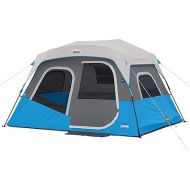 CORE Instant Tent with LED Lights | Portable Large Family Cabin Multi Room Tents for Camping | Lighted Pop Up Camping Tent | 6 Person / 9 Person / 10 Person / 12 Person Tents for Camping