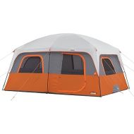 CORE 10 Person Tent | Large Multi Room Tent for Family | Included Tent Gear Loft Organizer for Camping Accessories | Portable Cabin Huge Tent with Carry Bag for Outdoor Car Camping