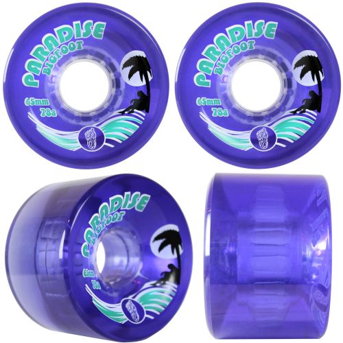  CORE Longboard Skateboard Trucks Combo Set 65mm Bigfoot Islanders Wheels with Black Trucks, Bearings, and Hardware Package