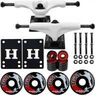 CORE White SKATEBOARD TRUCKS, WHEELS, ABEC 5 BEARINGS