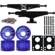 CORE Longboard Skateboard Trucks Combo Set 65mm Bigfoot Islanders Wheels with Black Trucks, Bearings, and Hardware Package