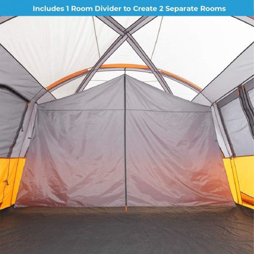  Core 12 Person Extra Large Straight Wall Cabin Tent - 16 x 11