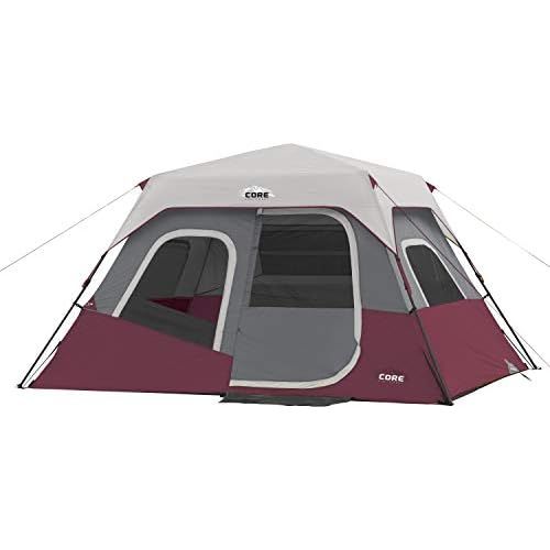  CORE 6 Person Instant Cabin Tent with Wall Organizer