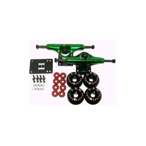  Core Green Skateboard Trucks, Wheels, ABEC 5 Bearings