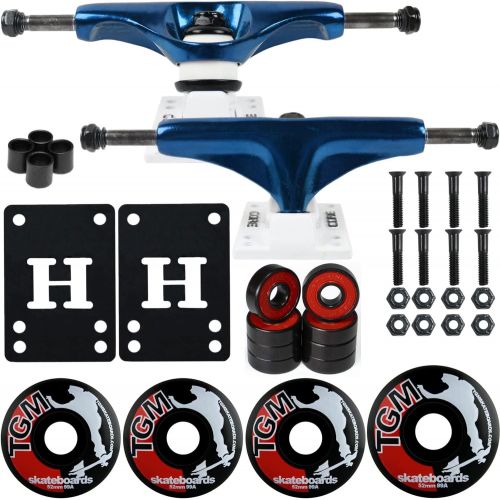  Core Skateboard Package 5.0 Metallic Blue/White Trucks 52mm Black Wheels