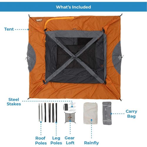  CORE 4 Person / 6 Person Straight Wall Cabin Tents