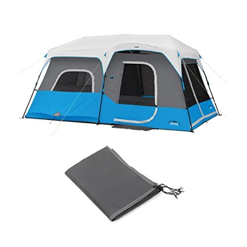  Core 9 Person Lighted Instant Cabin Tent & Footprint