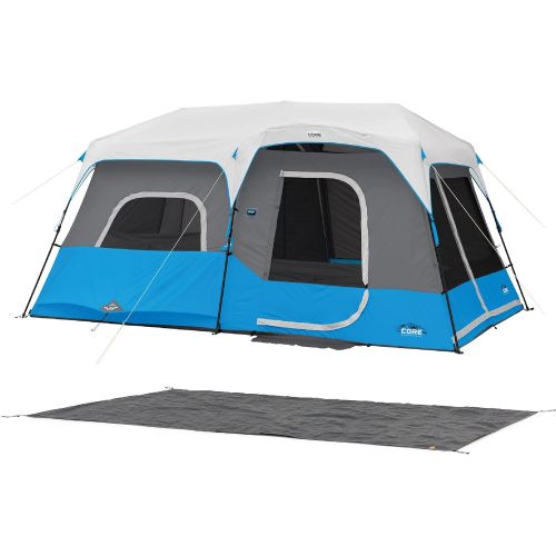  Core 9 Person Lighted Instant Cabin Tent & Footprint