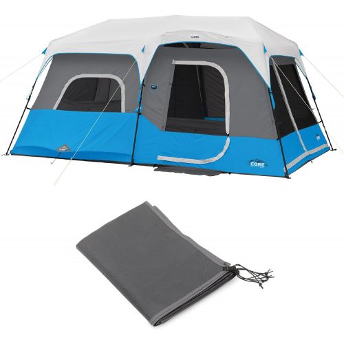  Core 9 Person Lighted Instant Cabin Tent & Footprint