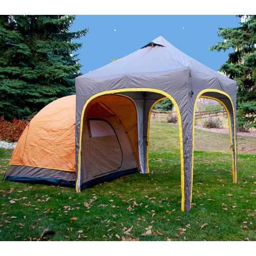  CORE Undercover UC Apex Camping Tent, Size 170 SQF, Orange/Tan