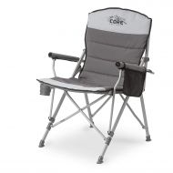 CORE Equipment CORE 40021 Equipment Folding Padded Hard Arm Chair with Carry Bag, Gray (Limited Edition)