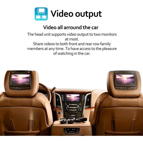  [아마존베스트]COREHAN Double Din Android Car Stereo - Corehan 7 inch Touch Screen in Dash Car Radio Video Multimedia Player with Bluetooth WiFi GPS Navigation System (Android 7, 7 inch Screen)