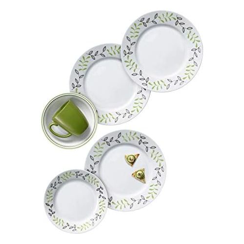  CORELLE Dinner Set, Gruen