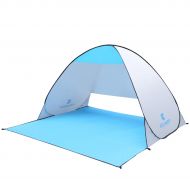 CORESPOT LLC Pop Up Beach Tent Camping Sun Shelter Outdoor Automatic Cabana 2-4 Person Fishing Anti UV Beach Tent Beach Shelter, Sets up in Seconds