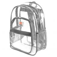 CORJENT Strong-Heavy Duty Clear School Backpack, Reinforced Padded Straps & “Bonus LED Flashlight”