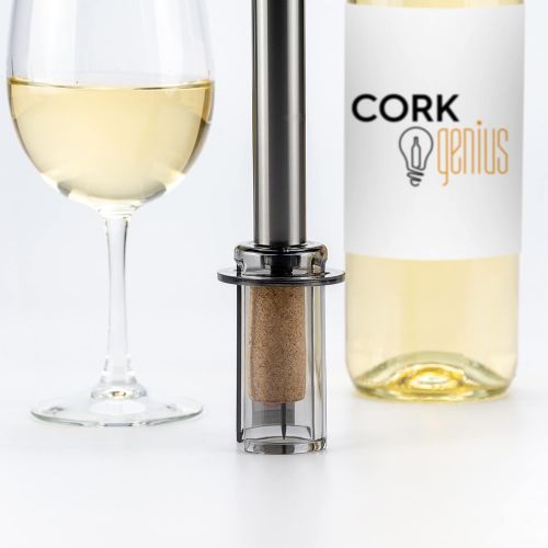  [아마존베스트]Cork Genius Air-Pump Wine Opener - Easy-Open Wine Bottle Opener with Air Lift Technology for Effortless Bottle Opening - Durable and Indestructible Stainless-Steel Design - Non-Ele