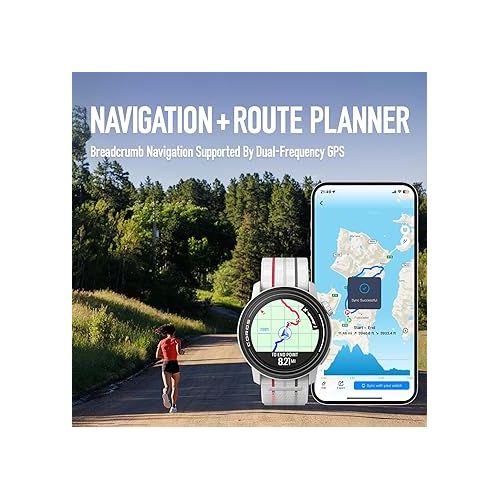  COROS PACE 3 Sport Watch GPS, Lightweight and Comfort, 17 Days Battery Life, Dual-Frequency GPS, Heart Rate, Navigation, Sleep Track, Training Plan, Run, Bike, and Ski (Black Nylon)
