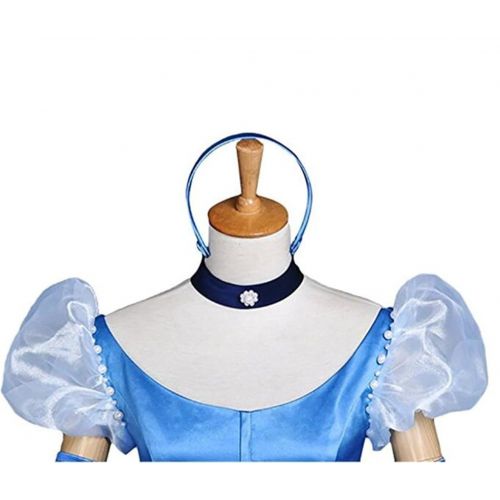  COSBOOM Halloween Womens Princess Sandy Satin Dress Cosplay Costume