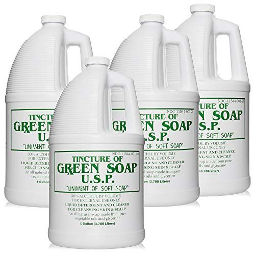  COSCO Enterprises COSCO Tincture of Green Soap U.S.P. Medical Tattoo Cleanser -Four 1 Gallon Jugs