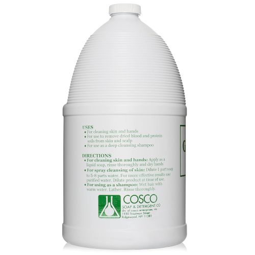  COSCO Enterprises COSCO Tincture of Green Soap U.S.P. Medical Tattoo Cleanser -Four 1 Gallon Jugs