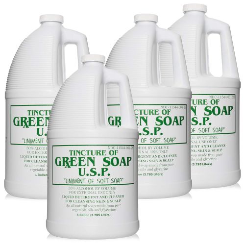  COSCO Enterprises COSCO Tincture of Green Soap U.S.P. Medical Tattoo Cleanser -Four 1 Gallon Jugs