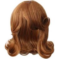 COSKING Princess Sofia Cosplay Wigs, Women Halloween Short Curly Gold Costume Hair Wig