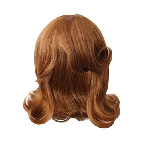  COSKING Princess Sofia Cosplay Wigs, Women Halloween Short Curly Gold Costume Hair Wig