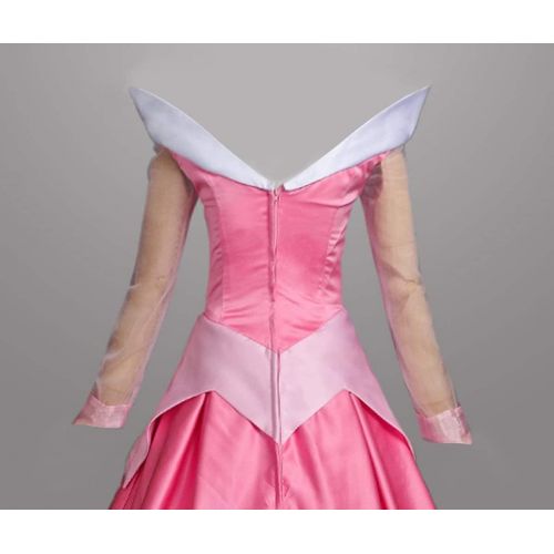  할로윈 용품COSKING Deluxe Womens Classic Princess Aurora Costume Halloween Cosplay Dress Ball Gown