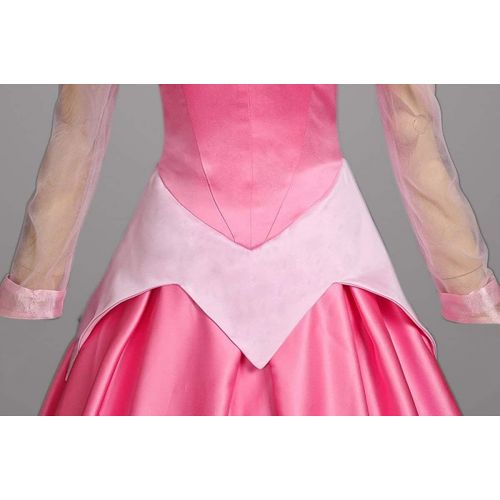  할로윈 용품COSKING Deluxe Womens Classic Princess Aurora Costume Halloween Cosplay Dress Ball Gown