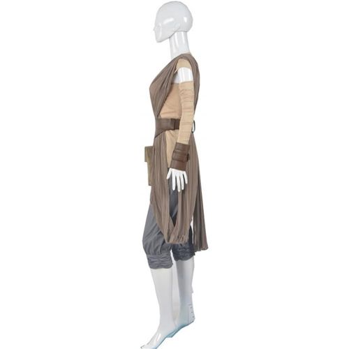  COSKING Rey Costume for Women Episode VII, Deluxe Halloween Cosplay Outfit