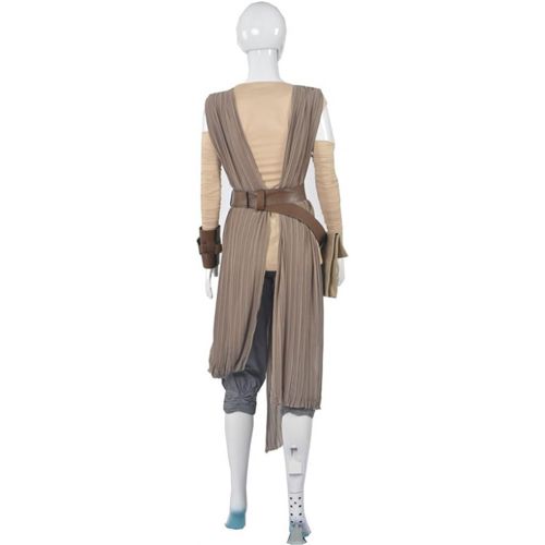  COSKING Rey Costume for Women Episode VII, Deluxe Halloween Cosplay Outfit