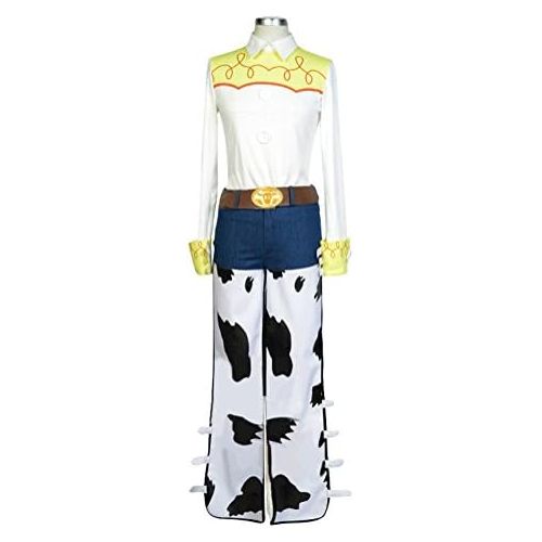  COSKING Jessie Costume for Women, Deluxe Halloween Cowboy Cosplay Outfit