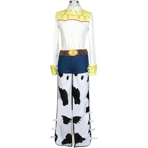  COSKING Jessie Costume for Women, Deluxe Halloween Cowboy Cosplay Outfit