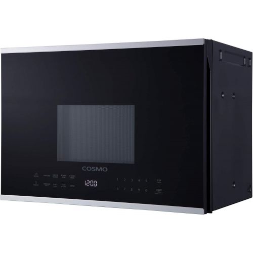  [아마존베스트]Cosmo COS-2413ORM1SS Over the Range Microwave Oven with Vent Fan, 1.34 cu. ft. Capacity, 1000W, 24 inch, Black/Stainless Steel