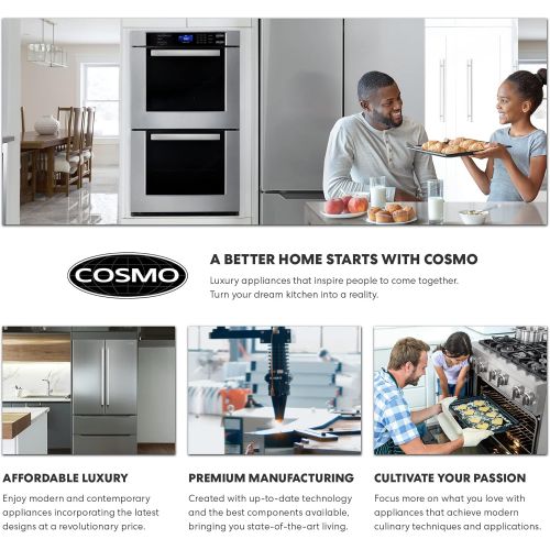  [아마존베스트]Cosmo COS-2413ORM1SS Over the Range Microwave Oven with Vent Fan, 1.34 cu. ft. Capacity, 1000W, 24 inch, Black/Stainless Steel