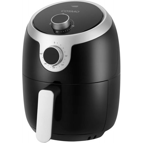  [아마존베스트]Cosmo COS-23AFAKB 2.3 Quart Electric Hot Air Fryer with Temperature Control, Timer, Auto Shut-Off, Non-Stick Fry Basket, 1000W in Black