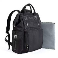 COSMOPLUS Cosmoplus Baby Diaper Bags Backpack, Black,BJ02