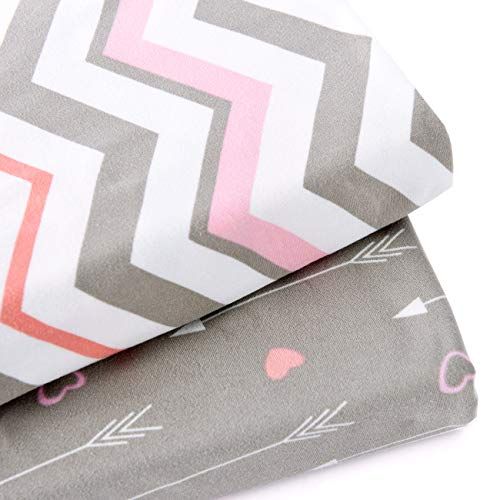  [아마존베스트]COSMOPLUS Stretchy Nursing Pillow Covers-2 Pack Nursing Pillow Slipcovers for Breastfeeding Moms,Ultra Soft Snug Fits On Infant Nursing Pillow,Arrow Chevron