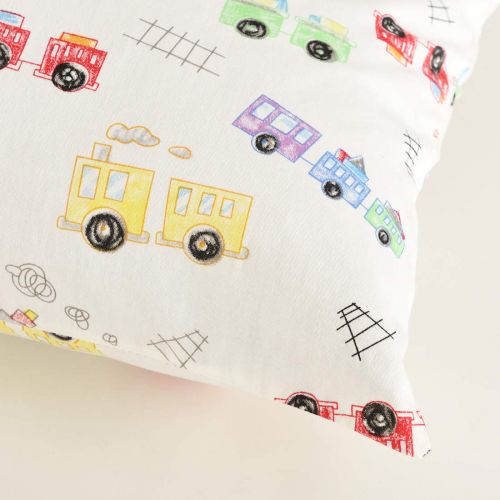  COSMOPLUS Kids Toddler Pillowcases-2 Pack Pillow Cover for Boys Girls Kids Bedding,Animal Paradise/Car