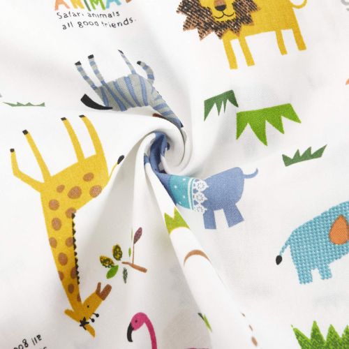  COSMOPLUS Kids Toddler Pillowcases-2 Pack Pillow Cover for Boys Girls Kids Bedding,Animal Paradise/Car