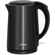 COSORI Electric Kettle, Cool-Touch Double Wall Stainless Steel Insulated, Automatic Shut Off & Boil-Dry Protection, Durable Tea Kettle Boiler & Heater, 1.5L/1500W, Black