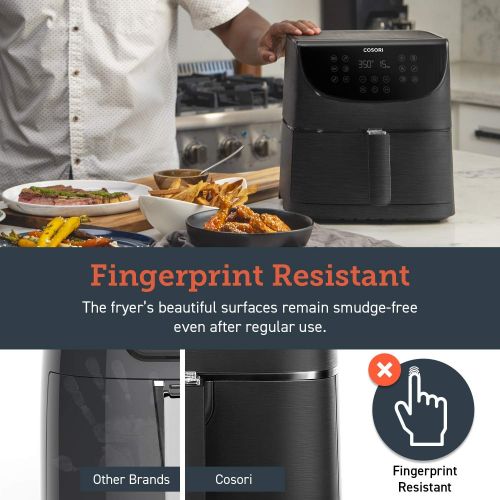  Amazon and ships from Amazon Fulfillment. COSORI Air Fryer,Max XL 5.8 Quart,1700-Watt Electric Hot Air Fryers Oven & Oilless Cooker for Roasting,LED Digital Touchscreen w/11 Presets,Nonstick Basket,2-Year Warranty,ETL/UL L