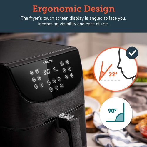  Amazon and ships from Amazon Fulfillment. COSORI Air Fryer,Max XL 5.8 Quart,1700-Watt Electric Hot Air Fryers Oven & Oilless Cooker for Roasting,LED Digital Touchscreen w/11 Presets,Nonstick Basket,2-Year Warranty,ETL/UL L