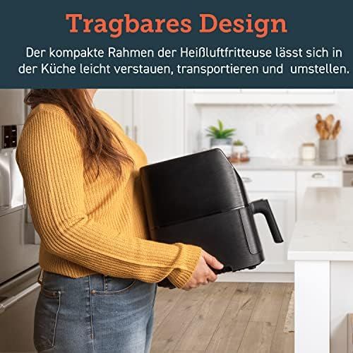  Besuchen Sie den COSORI-Store COSORI Heissluftfritteuse Airfryer Friteuse Heissluft Fritteusen Air Fryer mit Digitalem LED-Touchscreen, 11 Programmen, Vorheizen&Warmhalten, Shake-Modus, 100 Rezeptheft, BPA-Frei,